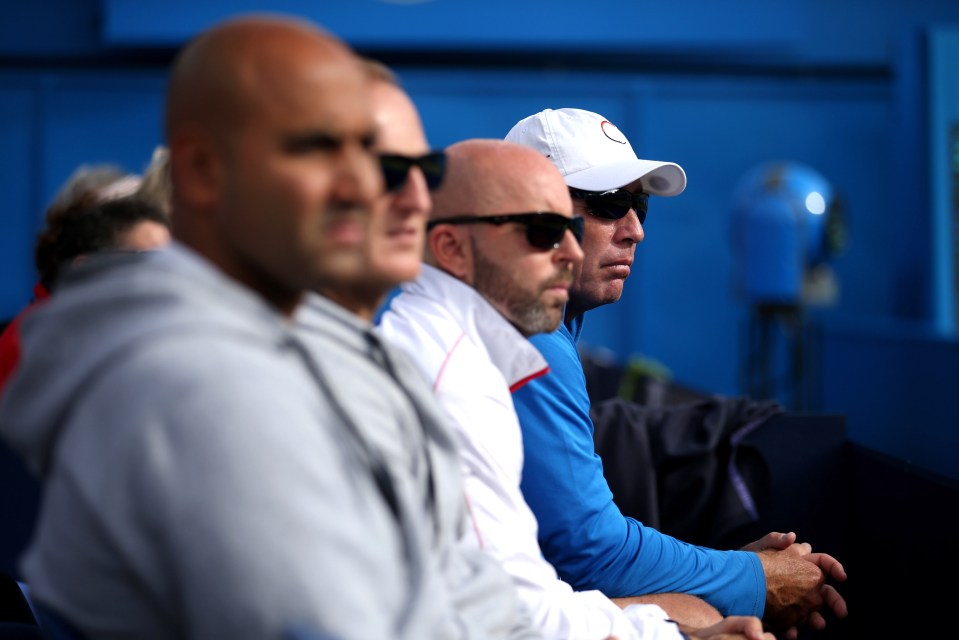  Lendl was in the stands to watch Murray at Queens