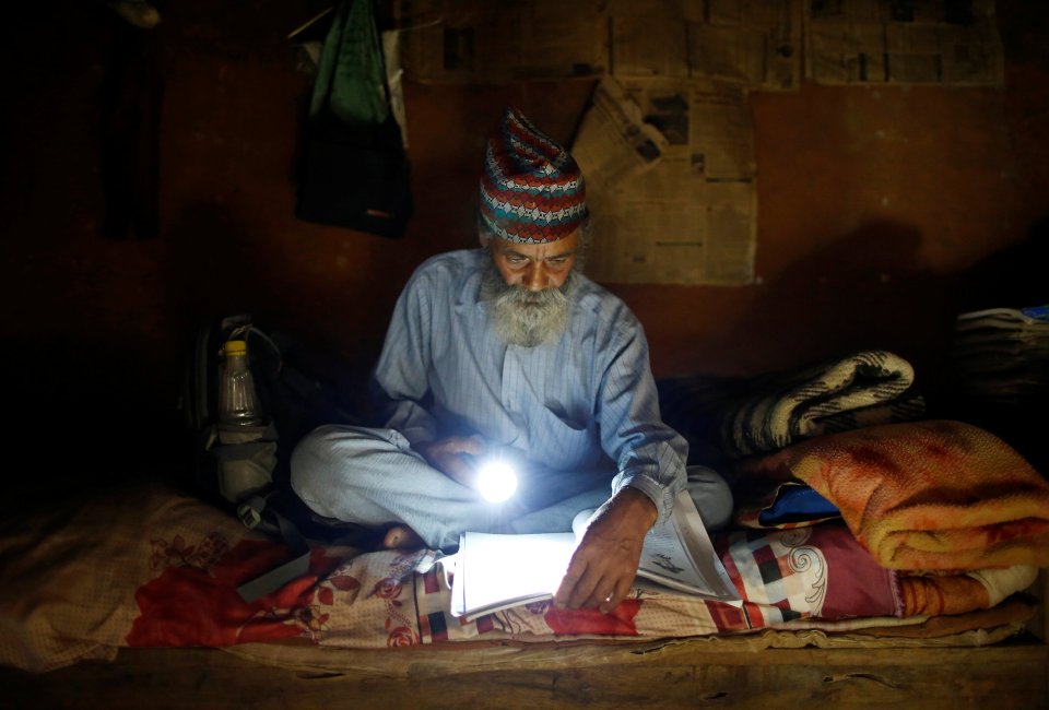 Kami spends his nights studying in darkness and often skips meals so he can afford to go to school