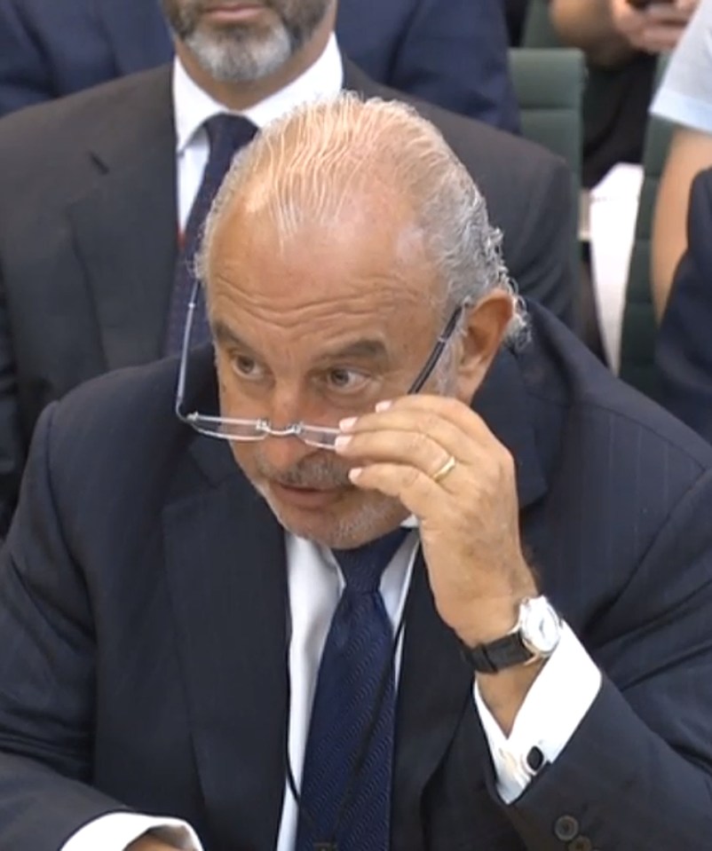  Sir Philip became increasingly irate throughout the hearing