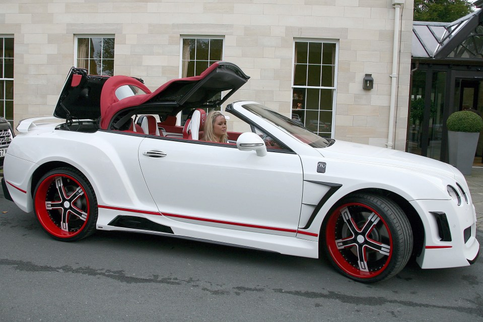  Ireland bought a £260,000 customised Bentley with special red and white leather seats for Jessica