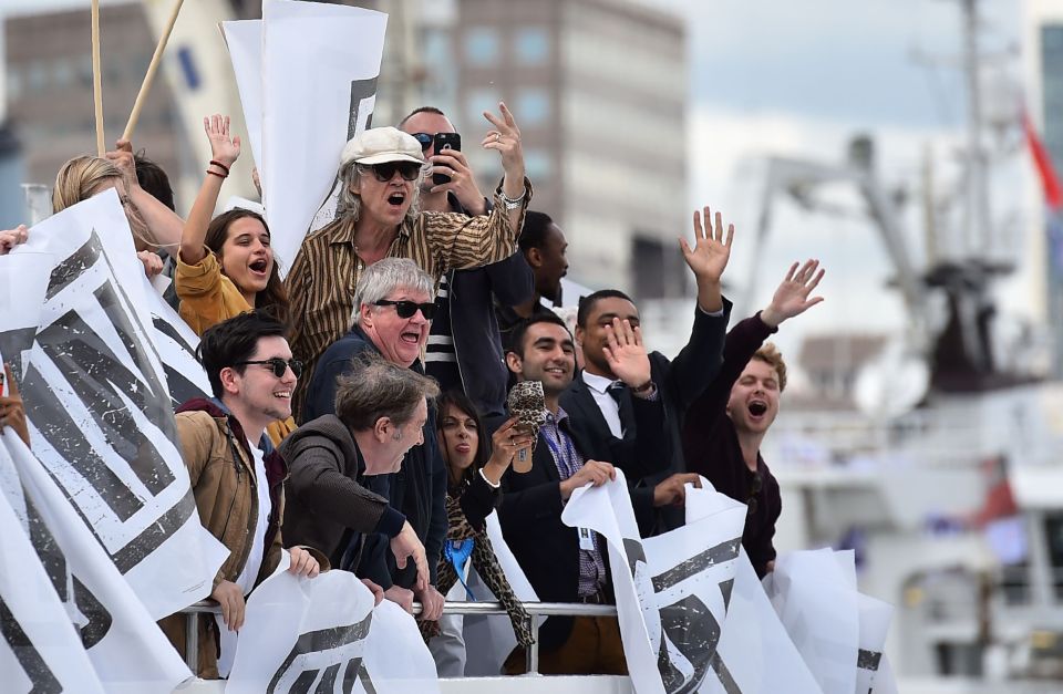 Geldof claimed his offensive gesture was aimed at Nigel Farage and not the fishermen who are worried about the effect the EU will have on their livlihoods