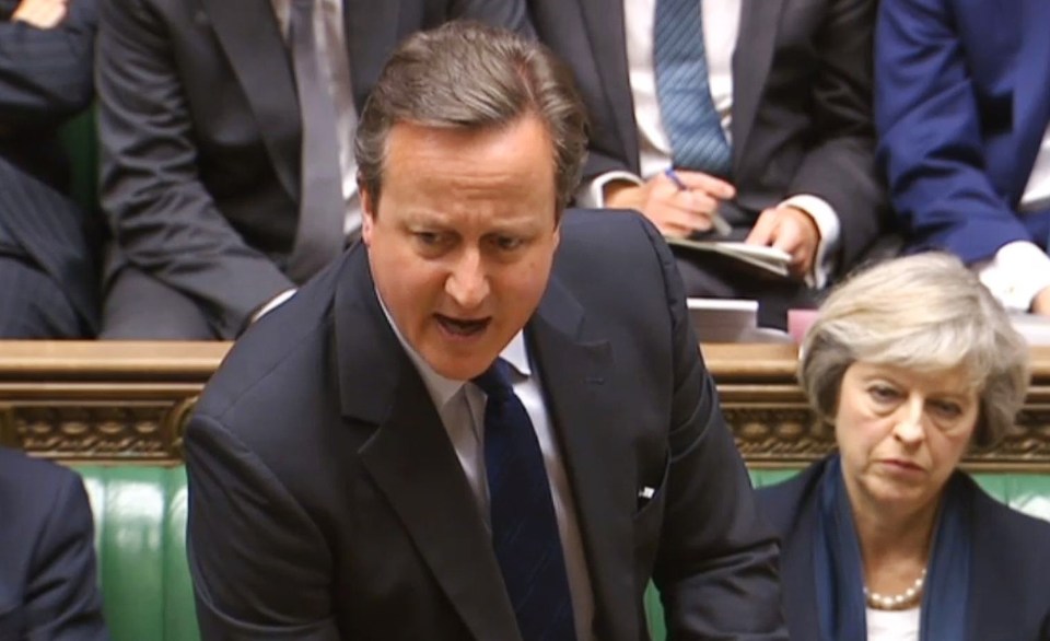  David Cameron's own party attacked him about the Brexit budget during PMQs today