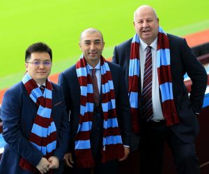  Chairman Dr Xia, manager Di Matteo and chief executive Keith Wyness