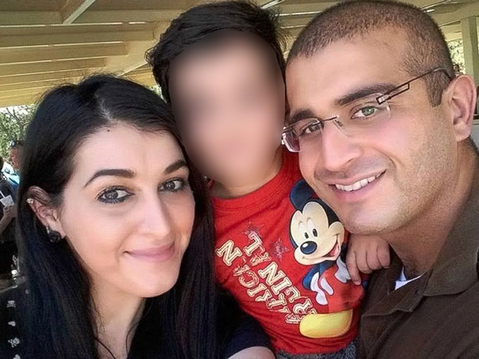  Under investigation ... FBI officials are said to be considering charges against Mateen’s wife Noor Salman, pictured left, following the Orlando atrocity