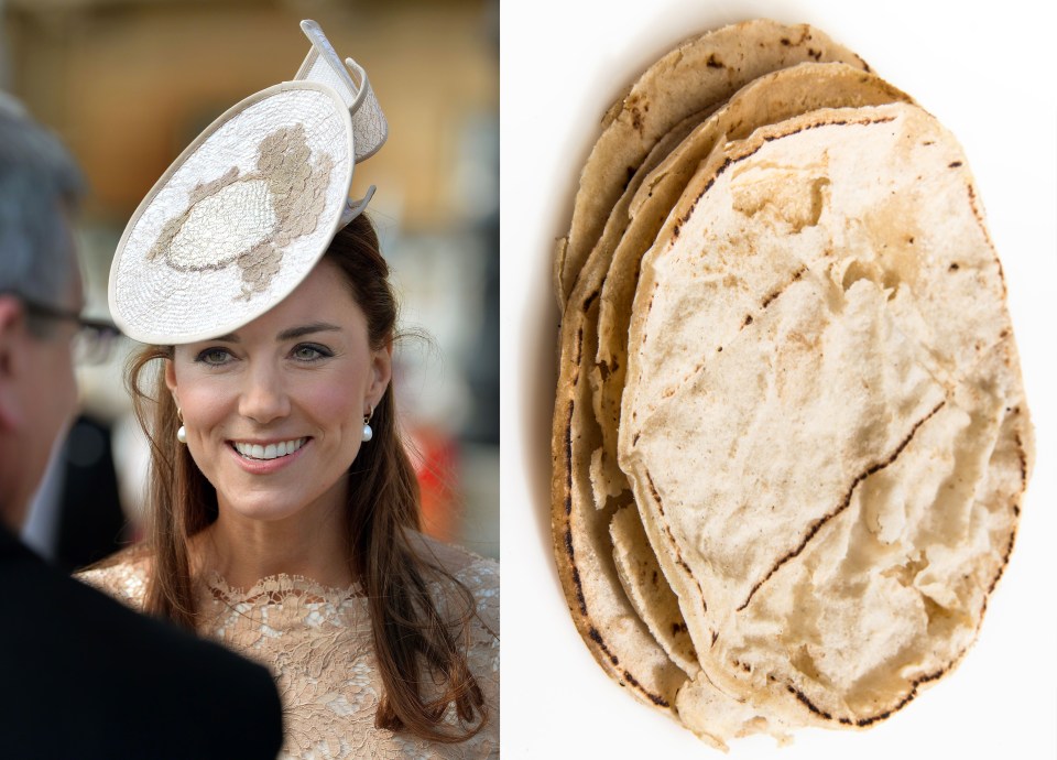 Chapatti to meet you...Kate greets guests at garden party