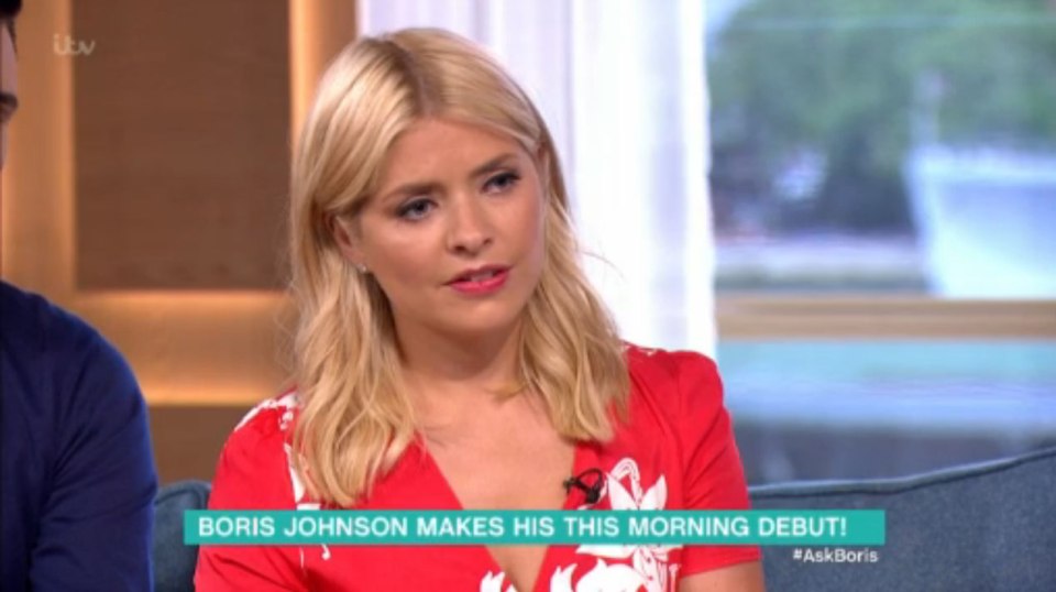  Holly Willoughby didn't look too impressed with some of Boris Johnson's answers