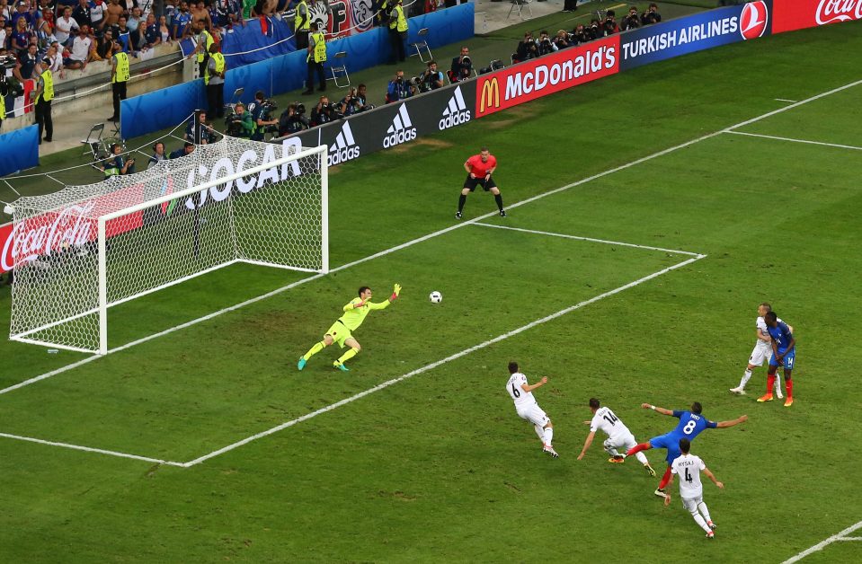 Dimitri Payet makes it 2-0 with a stunning second in Euro 2016 clash with Albania