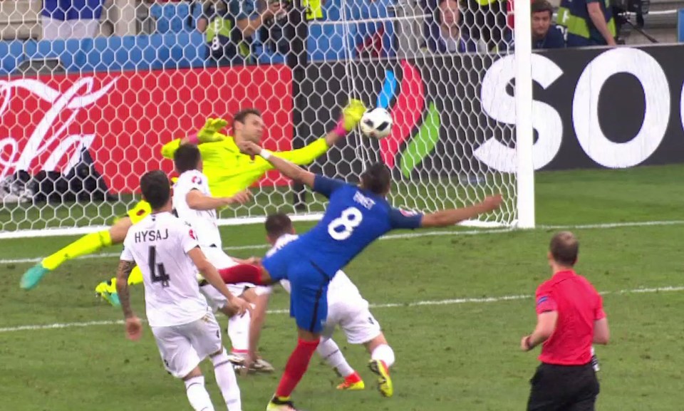  Payet curls home a late second for the French against a stubborn Albania