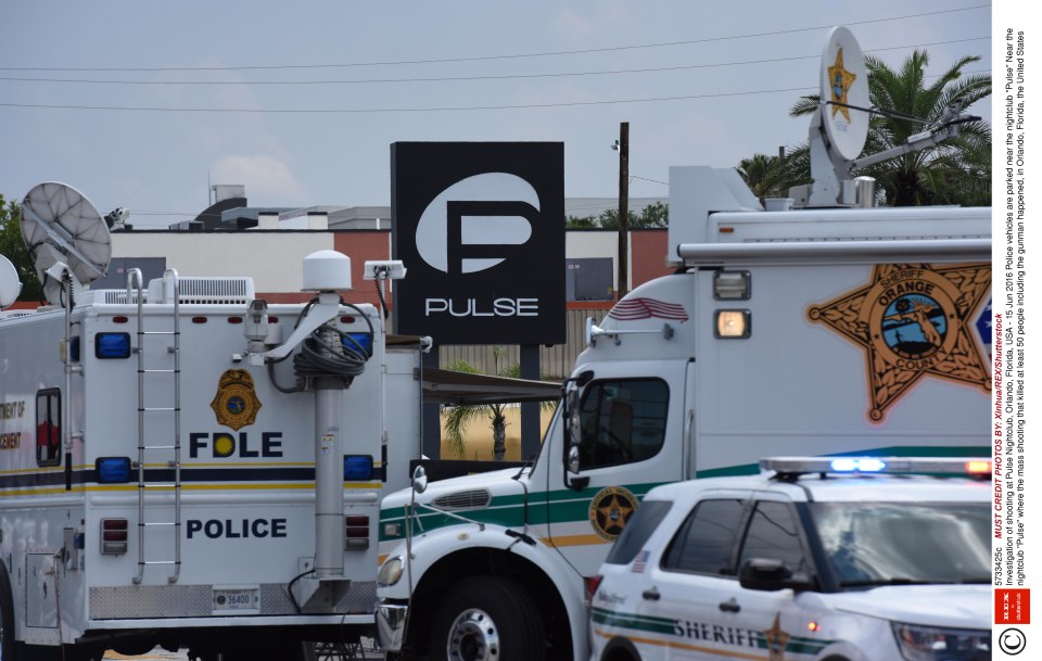  Scene of atrocity ... Mateen gunned down 49 clubbers at Pulse nightclub on June 12 after pledging allegiance to IS