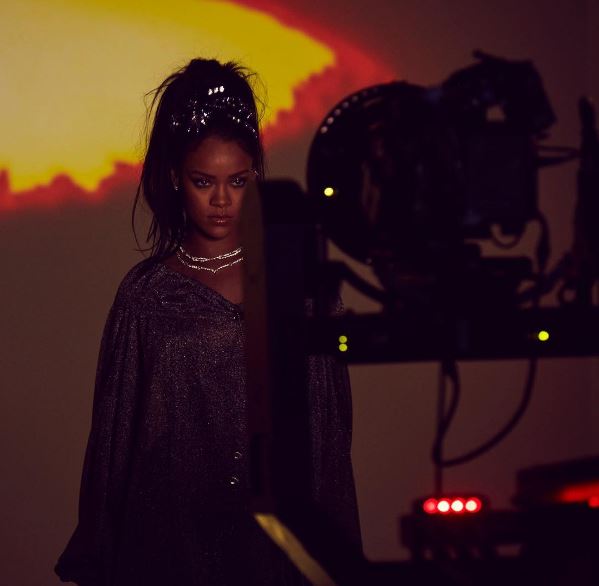  Calvin teased images from the video for his latest collaboration with Rihanna