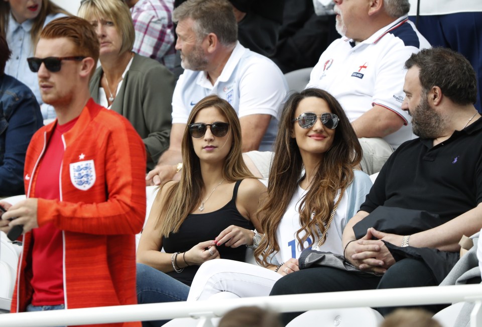  The beauty looks relaxed ahead of the crunch clash which England won 2-1