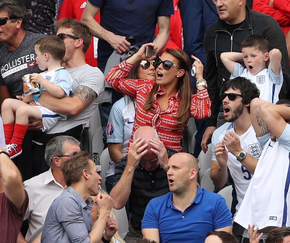  Coleen reacts to another near-miss from England