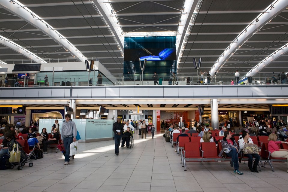  Terminal ... Pane had to land at Heathrow Airport after turning over Northern Ireland