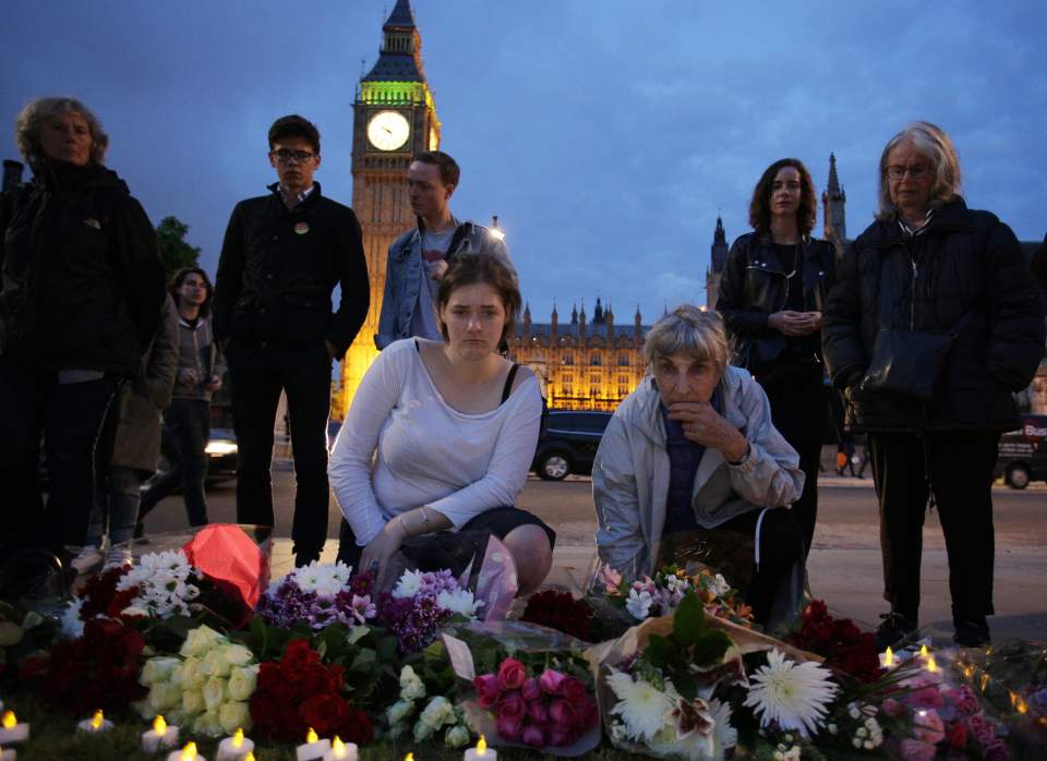  Dozens joined Labour leader Jeremy Corbyn at an impromptu vigil...