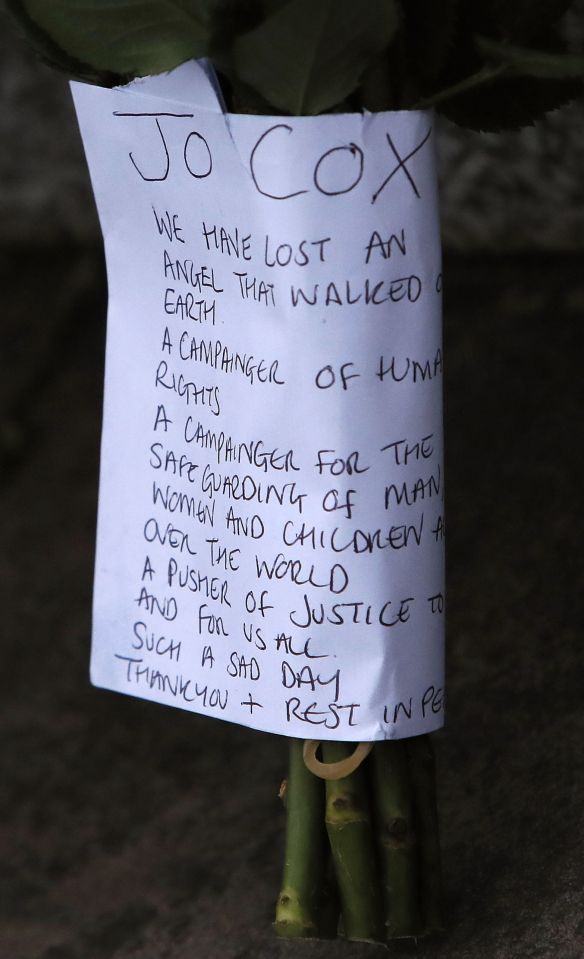  'Lost an angel'...tribute left outside St Peter's Church in Birstall tonight