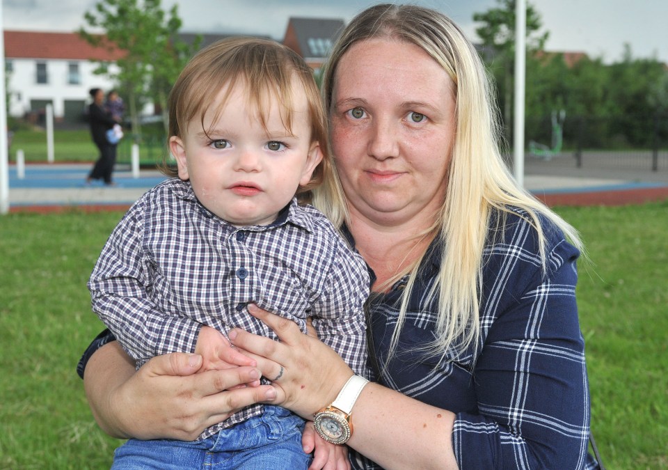  Shocked Mandy Dickson had gone to the park with her son Devon where she found 'empty little bags for God-knows-what and joint tips all over the park'