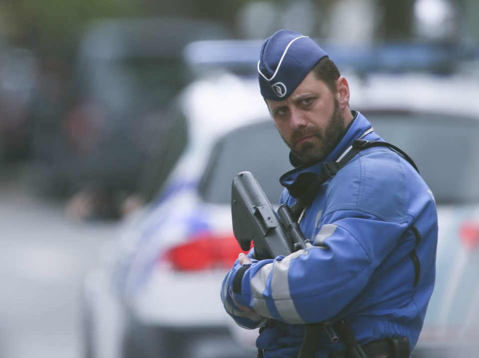 Police reconstruct the Maelbeek terrorist attack in Brussels