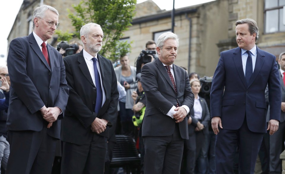  The Labour leader said Jo Cox's murder was "a tragedy beyond tragedy"