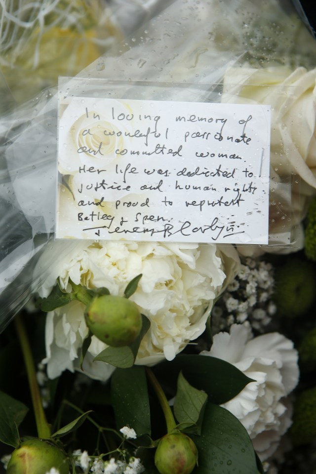  Jeremy Corbyn's floral tribute to murdered Labour MP Jo Cox