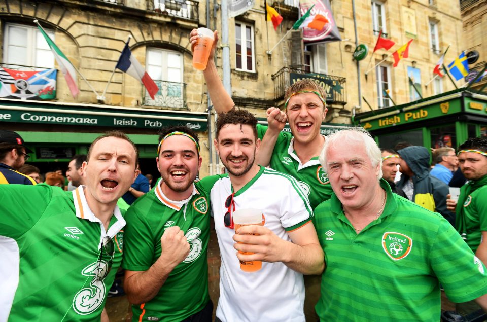 Republic of Ireland Supporters at UEFA Euro 2016 - Non match day