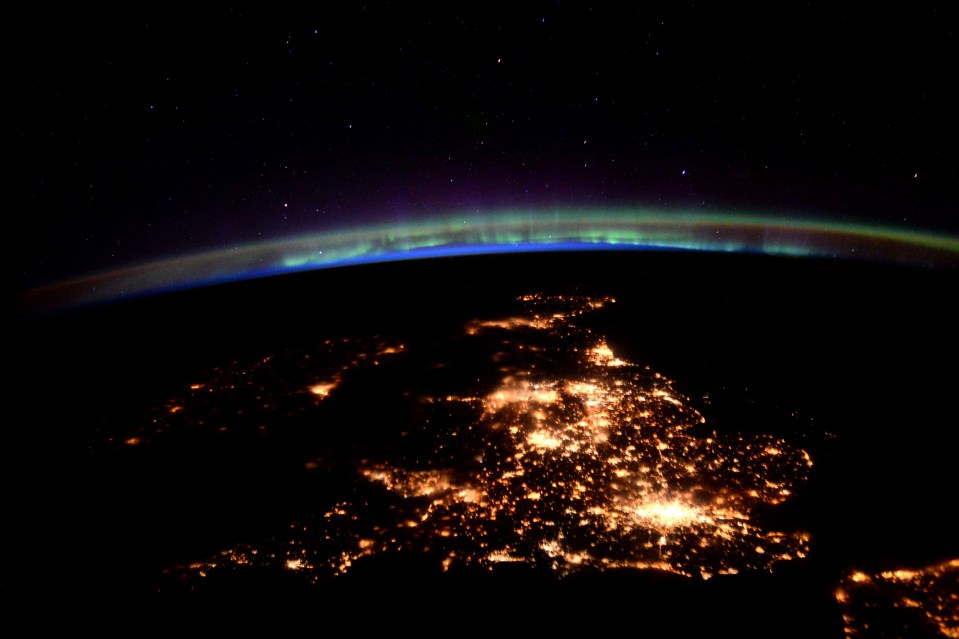 The UK is instantly recognisable in this incredible nighttime photo 