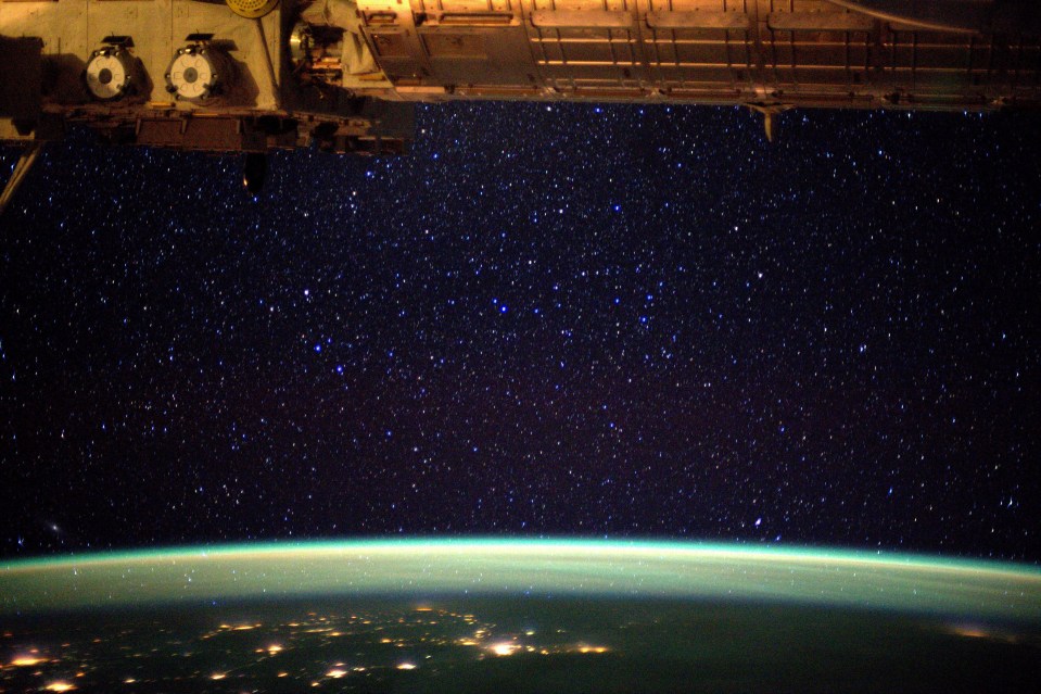 Stunning... astronauts get incredible views into the depths of space from the ISS