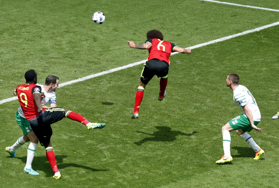 Witsel powers home the second as Belgium started to show their class