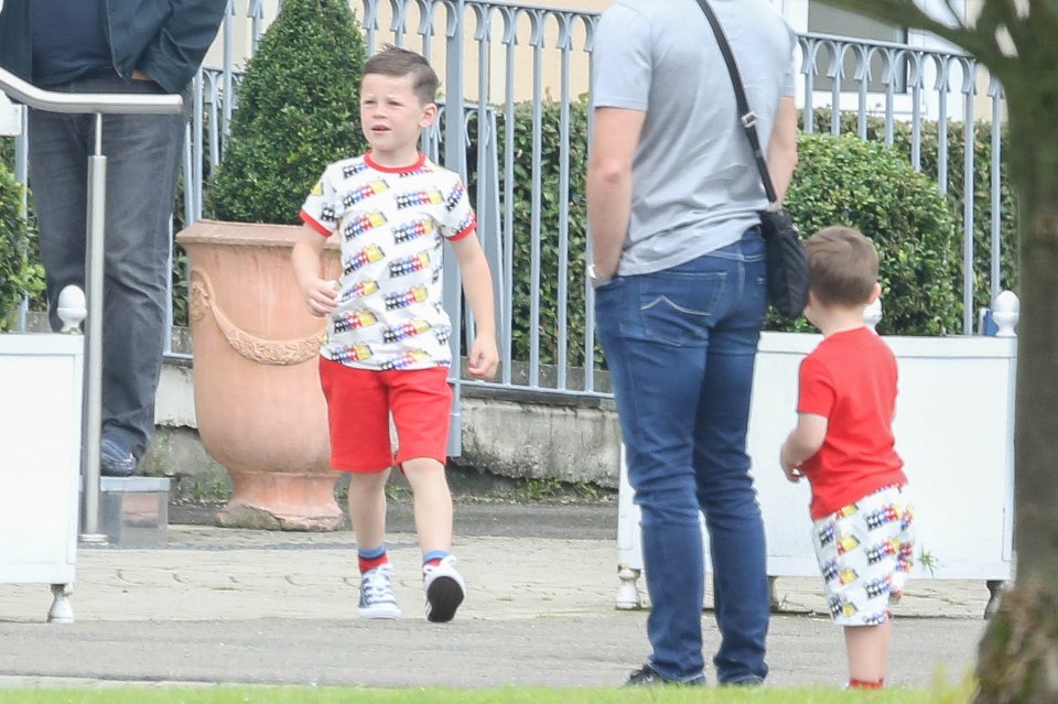 The boys couldn't wait to see what their new home looked like inside 