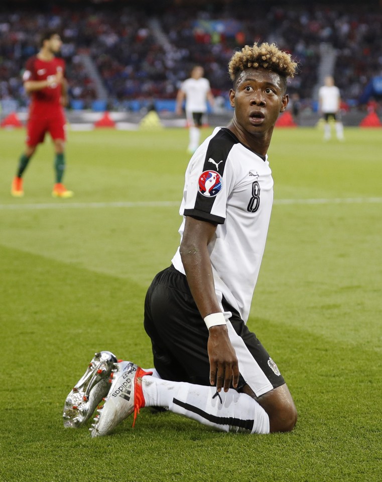  David Alaba admits all he said was 'f***!' when Austria conceded a late penalty