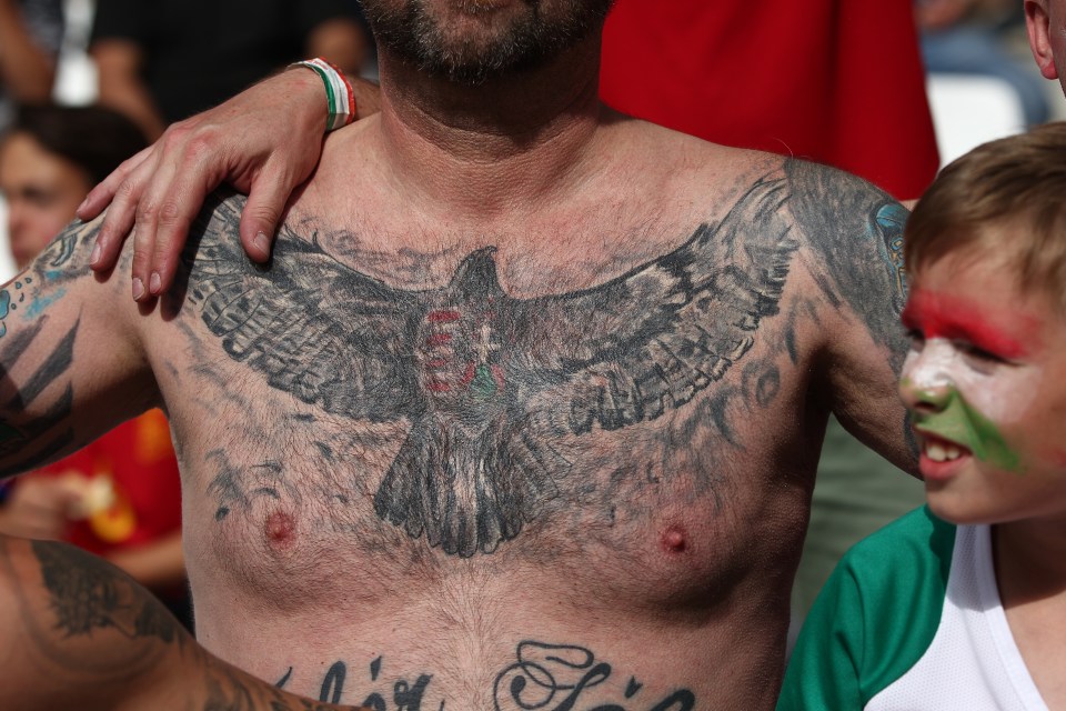  Another impressive inking as Hungary fans seem to be winning in body art if not on the pitch