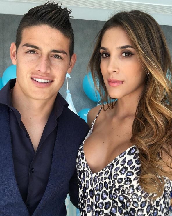 James Rodriguez his married to Daniela Ospina. sister of Arsenal goalkeeper and Colombia team-mate David Ospina