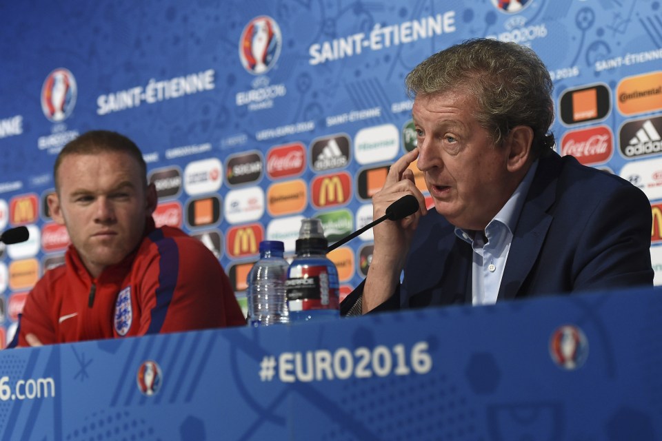 England boss Roy Hodgson appears to have dropped Wayne Rooney, despite excelling in his deeper midfield role through the first two group games of Euro 2016