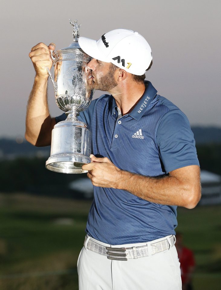  Johnson won his first major at Oakmont after holding his nerve on final day