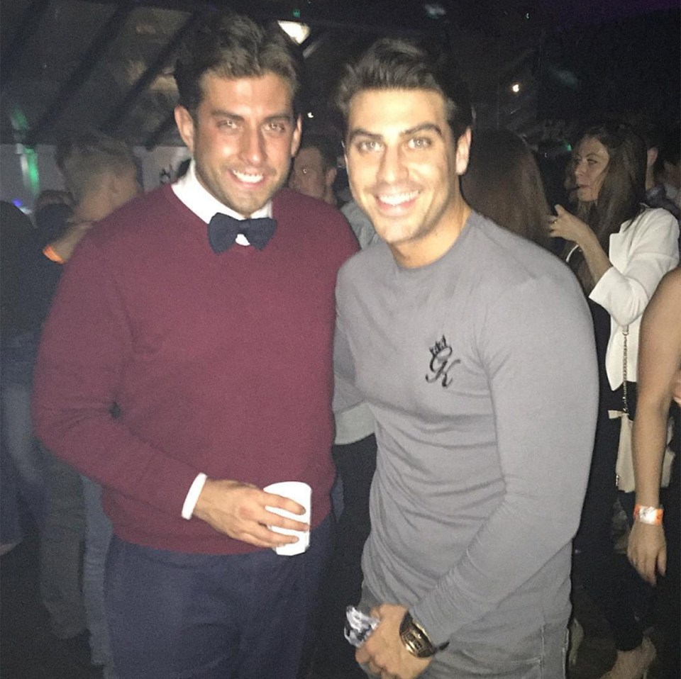  Before heading Faces, the singer had a drink at Cinnabar with fellow Towie cast mate Jon Clark