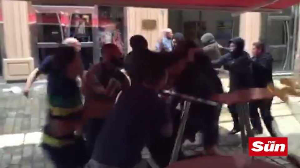  England fans were ambushed at a bar in Lyon on Sunday night