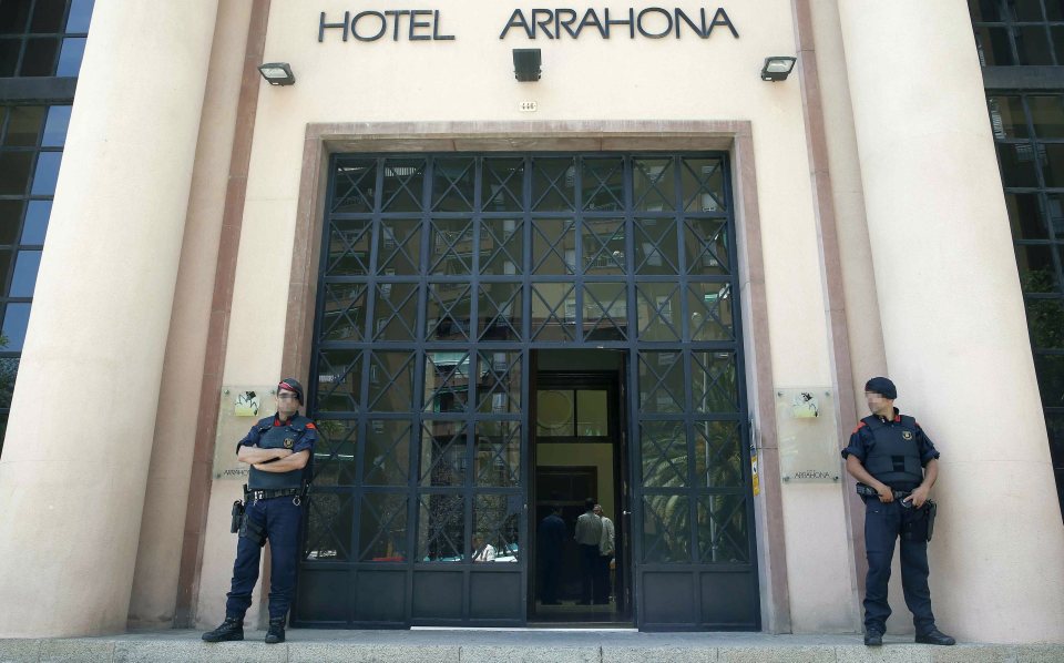 Jama Aden was arrested at the Hotel Arrahona in Sabadell, Spain