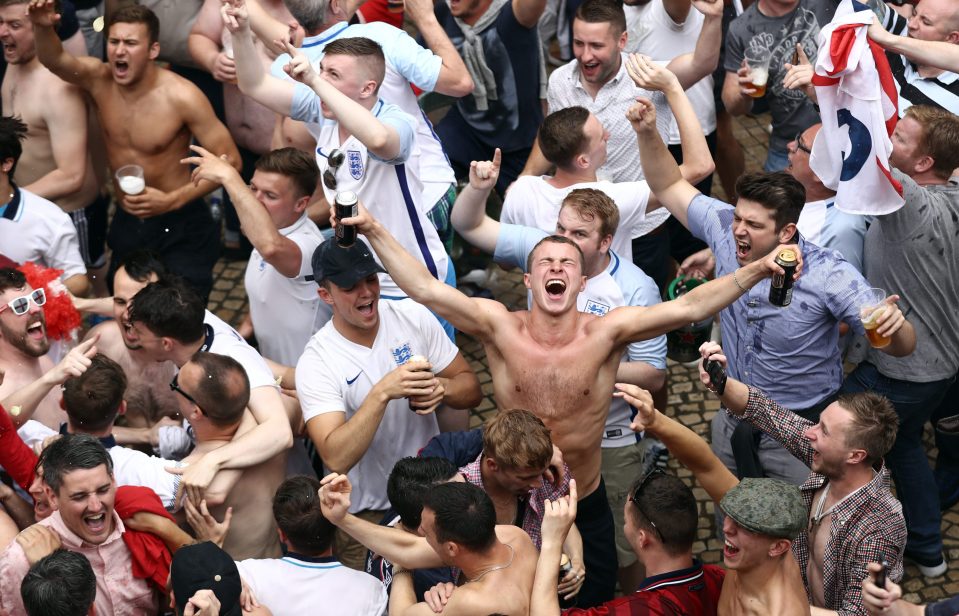  Football fans enjoy the weather in France during the 2016 Euros