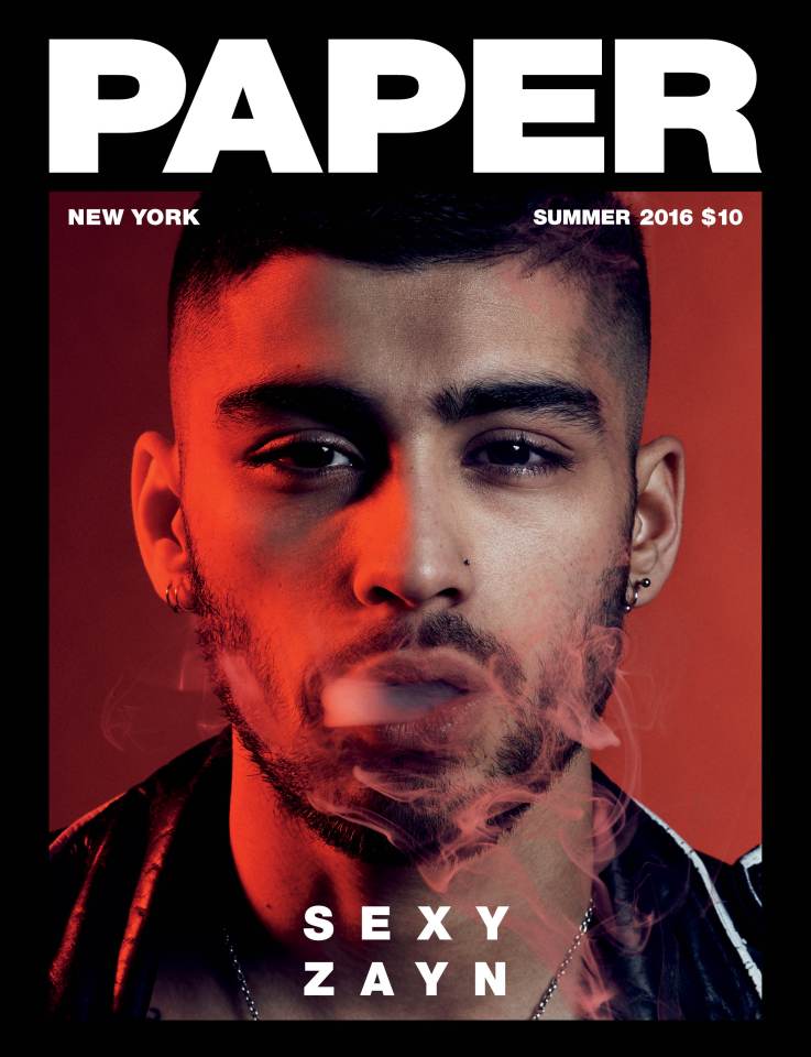  Zayn appeared in a smouldering shoot for Paper magazine