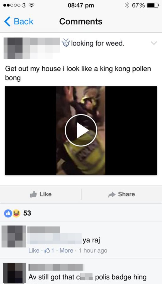 The video was brazenly viewed and shared on Facebook