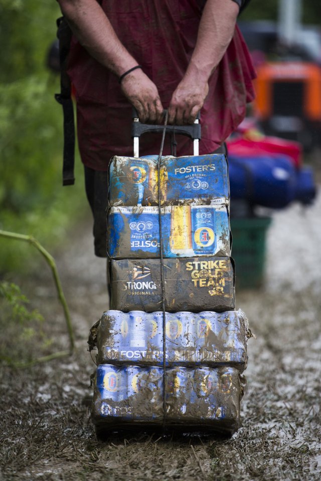  One reveller has brought all the essentials along. Interested swingers plan to meet at the Somerset Cider bus while wearing superhero t-shirts