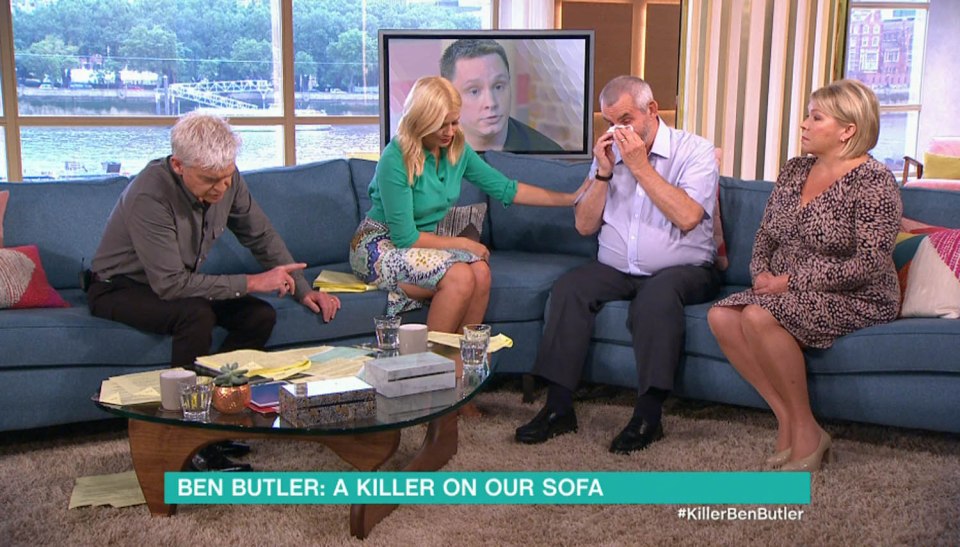  Neal Gray became emotional and had to be comforted as he spoke on This Morning about his granddaughter Ellie Butler