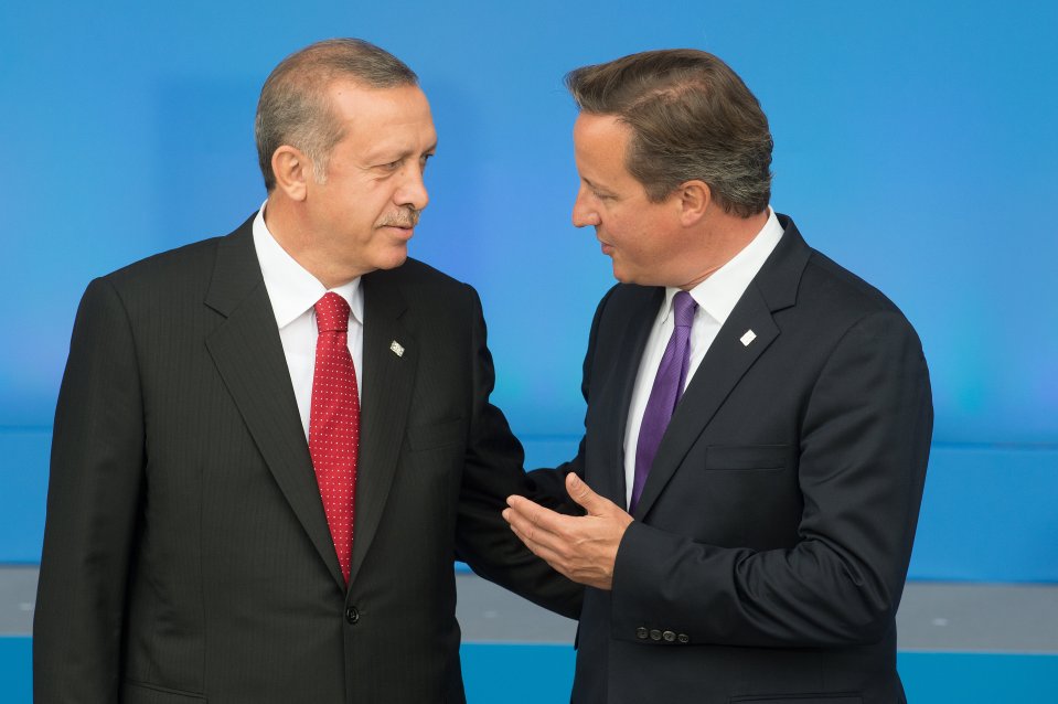  David Cameron (pictured here with the Turkish President Recep Tayyip Erdogan) says Turkey won't be joining the EU until at least the year 3000