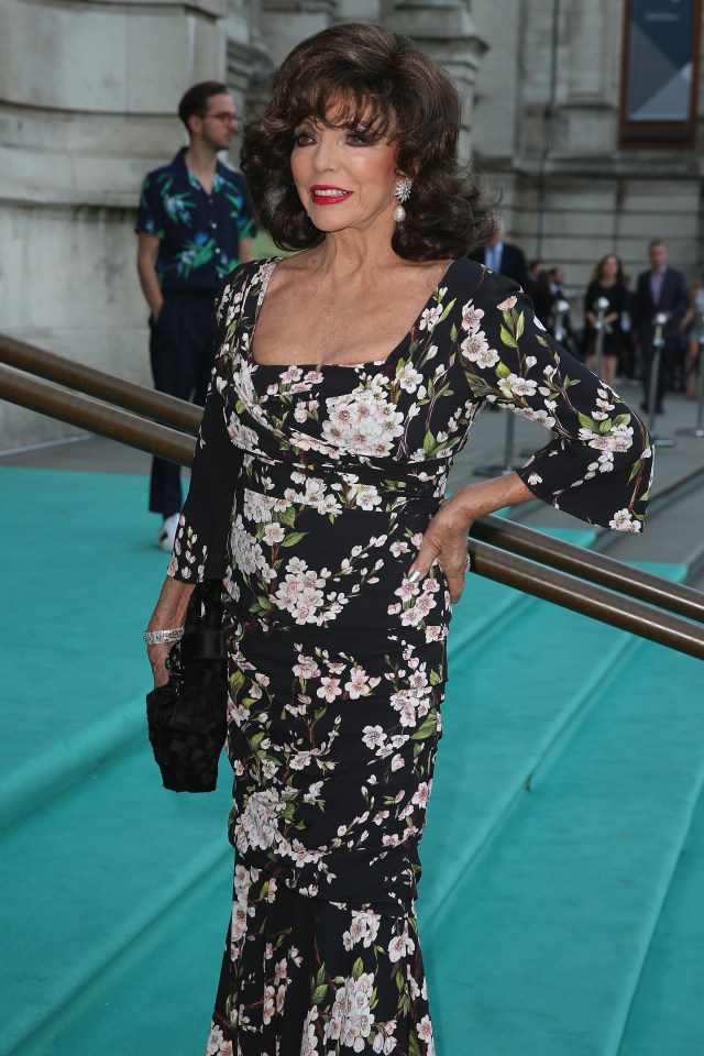  Joan Collins was also at the bash