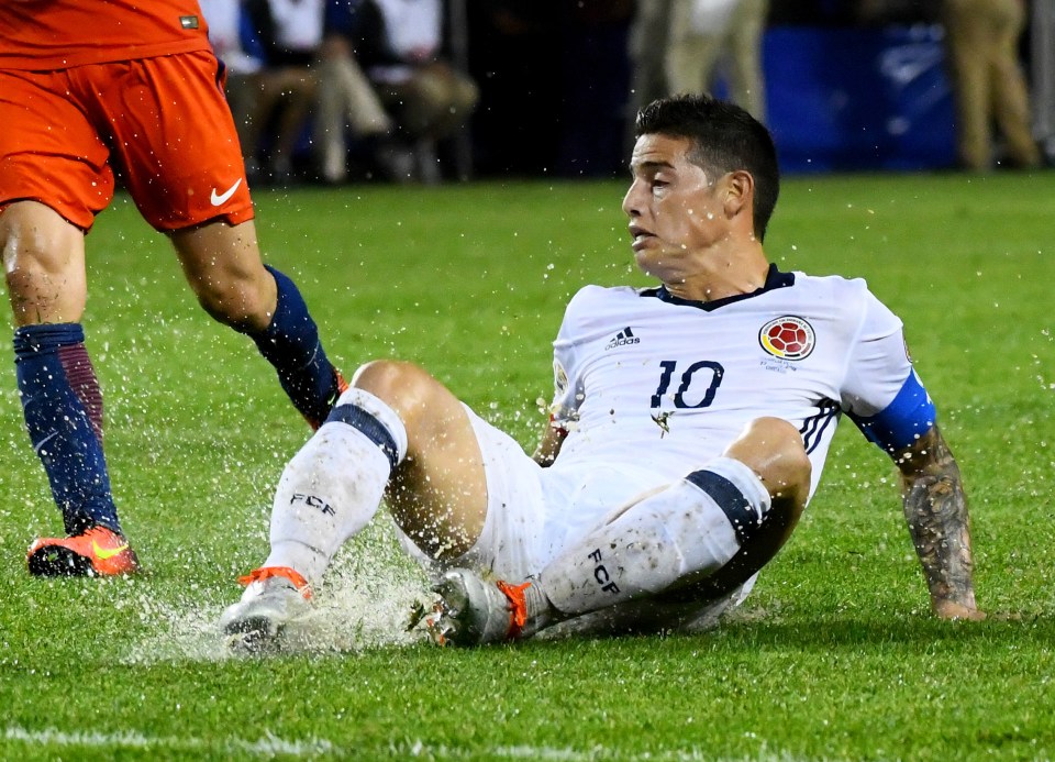 James Rodriguez's Colombia were knocked out of the Copa America last week