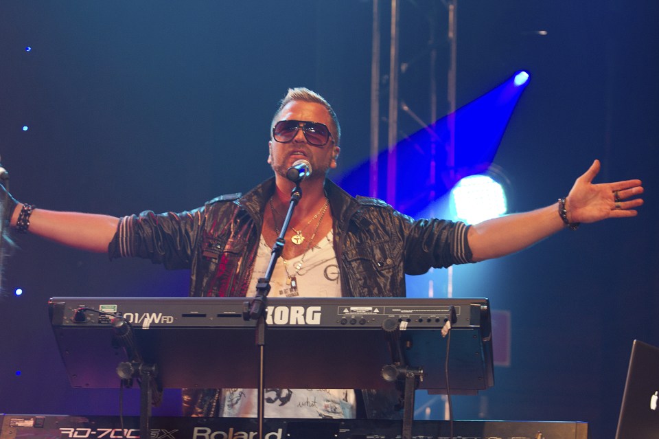 Ulf pictured at an Ace of Base concert in 2011