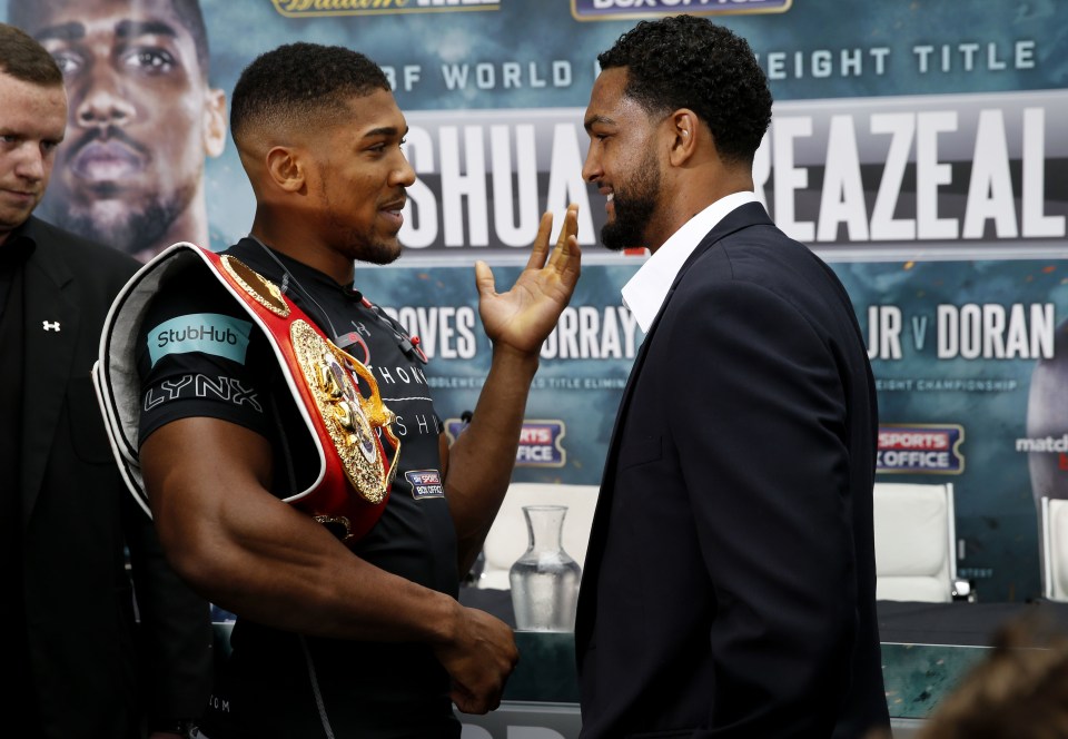 Anthony Joshua and Dominic Breazeale go head-to-head