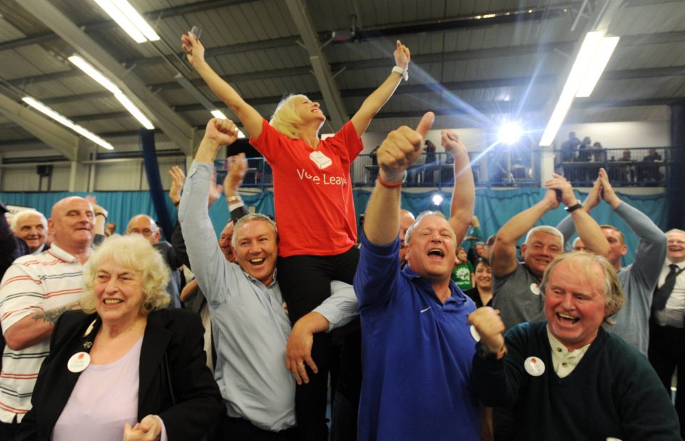 Brexit supporters celebrate big win in Sunderland