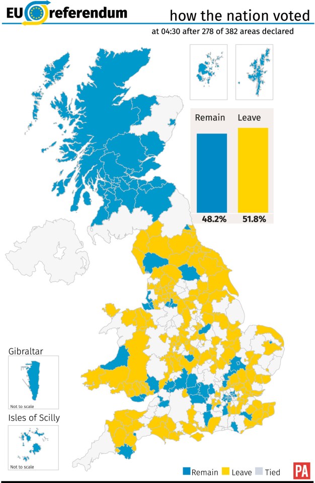  This is how the vote stands at 4.30am