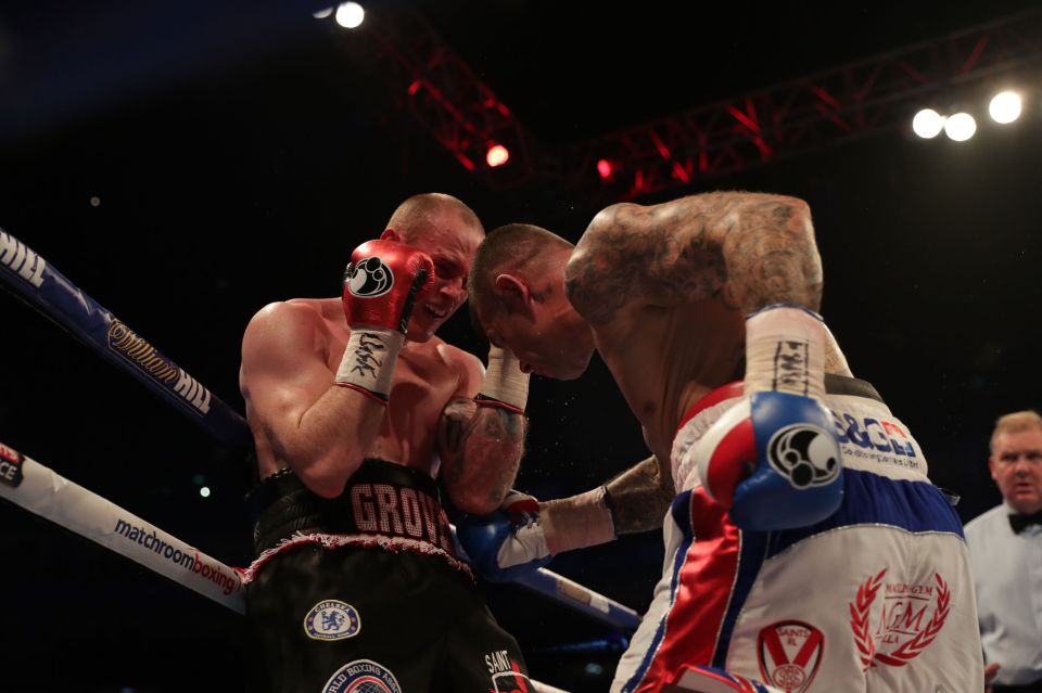  Murray gave as good as he had but it was Groves who emerged victorious