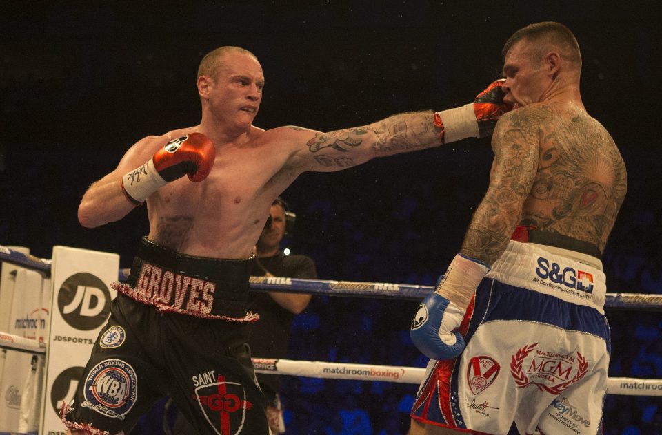  Groves won the eliminator to move closer to a fourth world-title shot